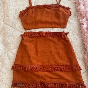 Auburn Colored 2 piece set